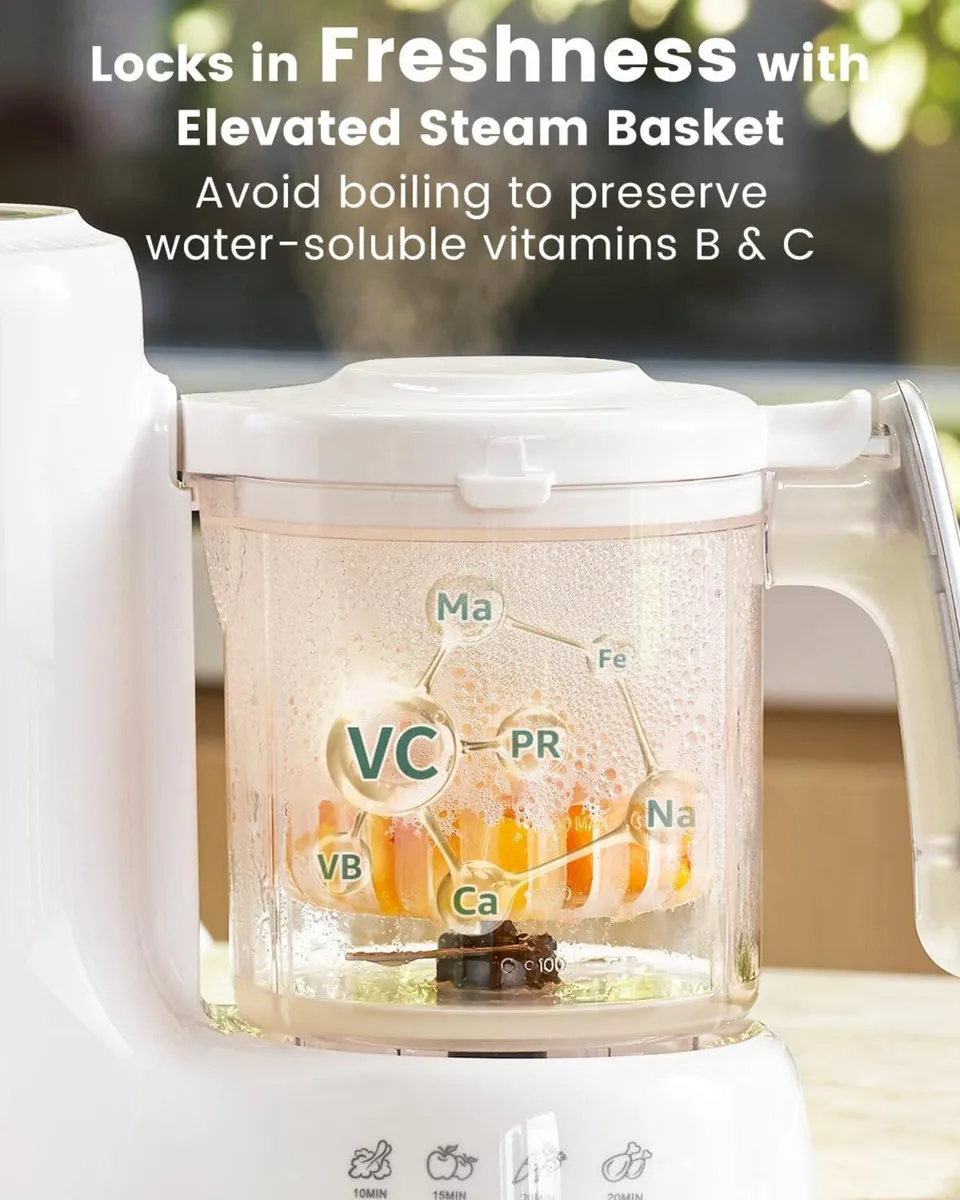 Baby Food Maker with Steam Basket One Step - Image 3