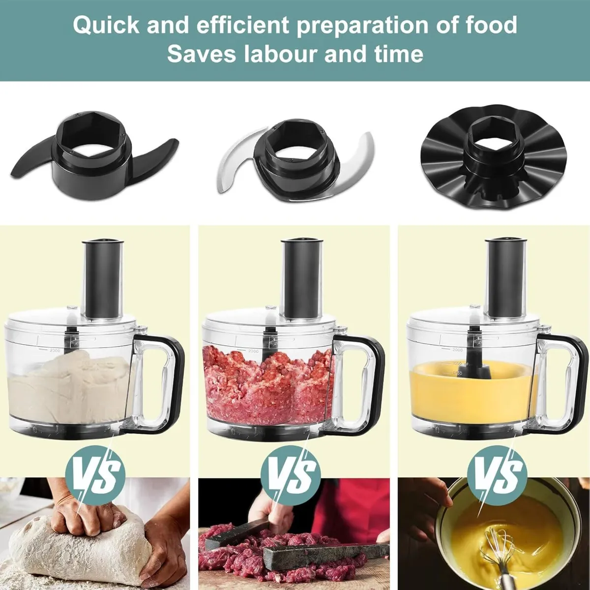 Food Processor 6-in-1 and Blender Multifunctional - Image 4