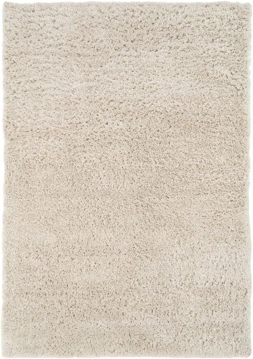 Thick Fluffy Shaggy Living Room Area Rug Neutral - Image 4