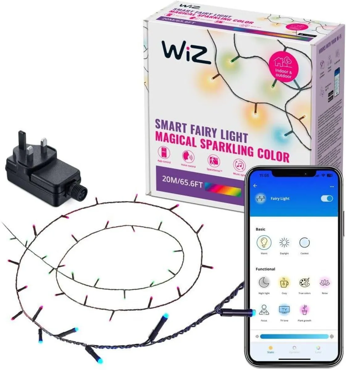 Fairy Lights Connected RGB LED Smart Color-Changin - Image 1