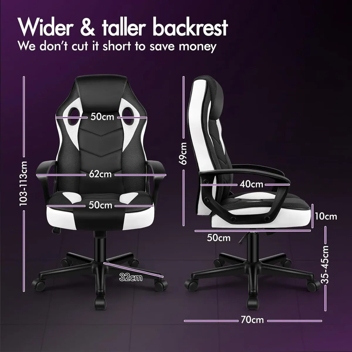 Gaming Chair Video Game Chairs Ergonomic Computer - Image 2