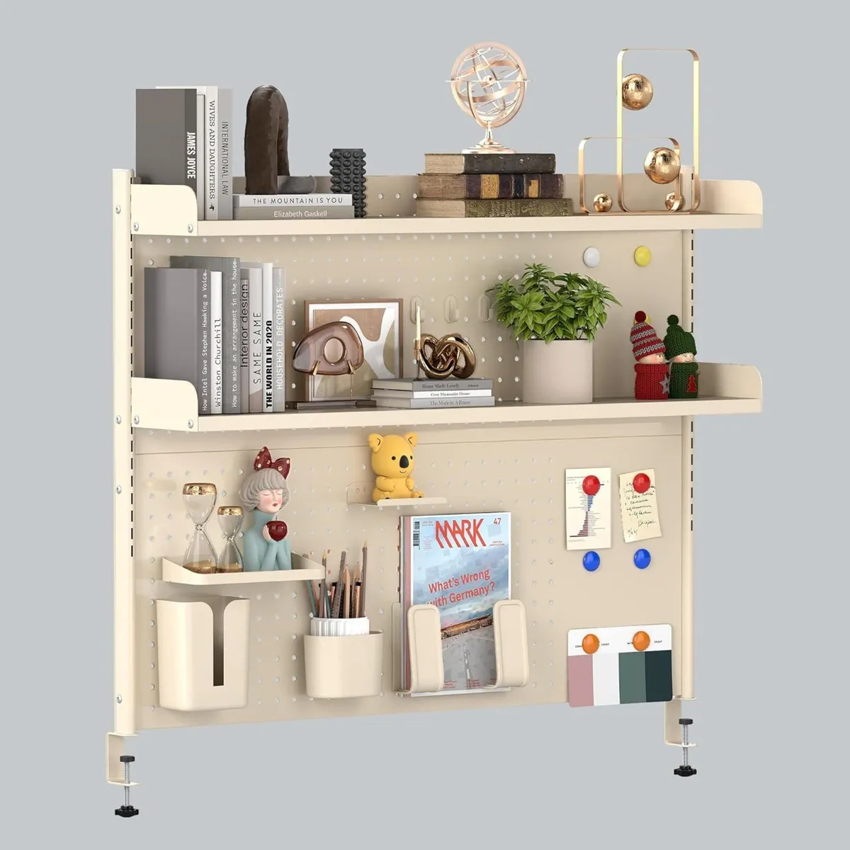 2-tier Clamp-On Desk Shelf 100cm Multipurpose - Image 3