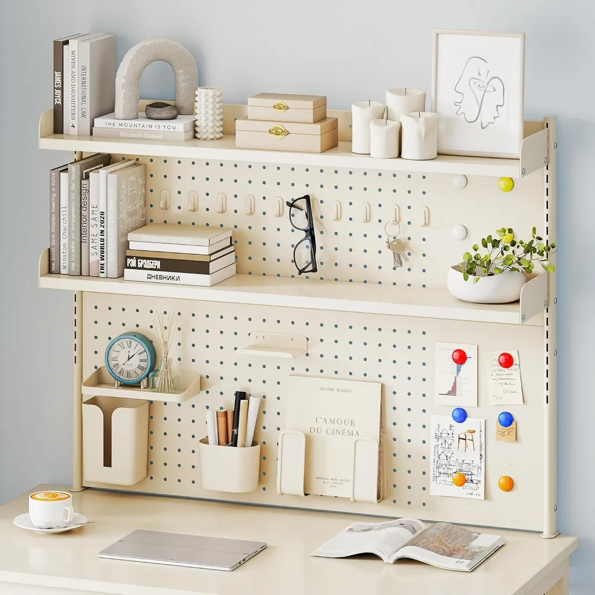 2-tier Clamp-On Desk Shelf 100cm Multipurpose - Image 4