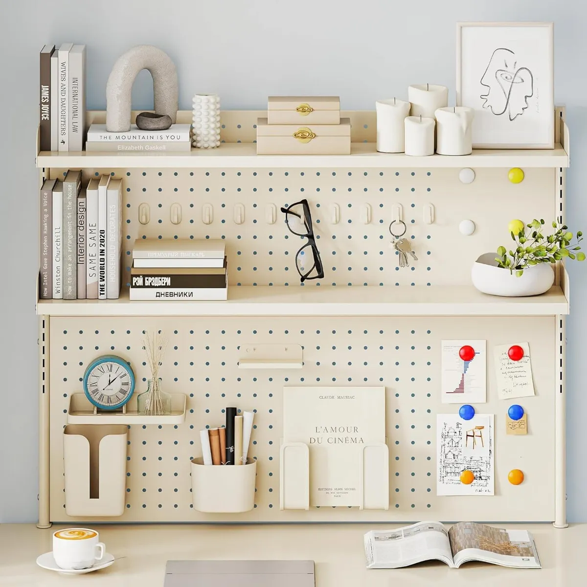 2-tier Clamp-On Desk Shelf 100cm Multipurpose - Image 1