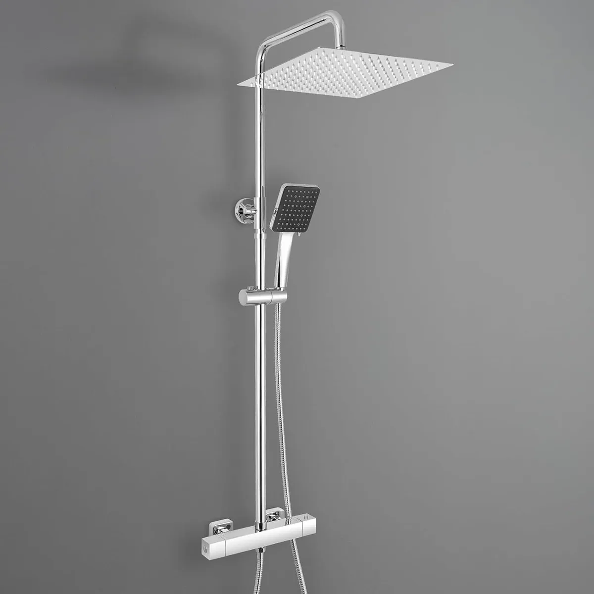 Thermostatic Shower Mixer Set with 12 Square - Image 1
