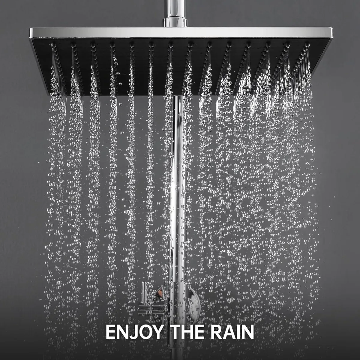 Shower Mixer Set - 10 Square Rainfall Head - Image 4