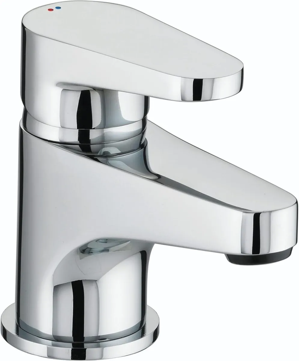 Quest Basin Mixer With Clicker Waste Chrome - Image 1