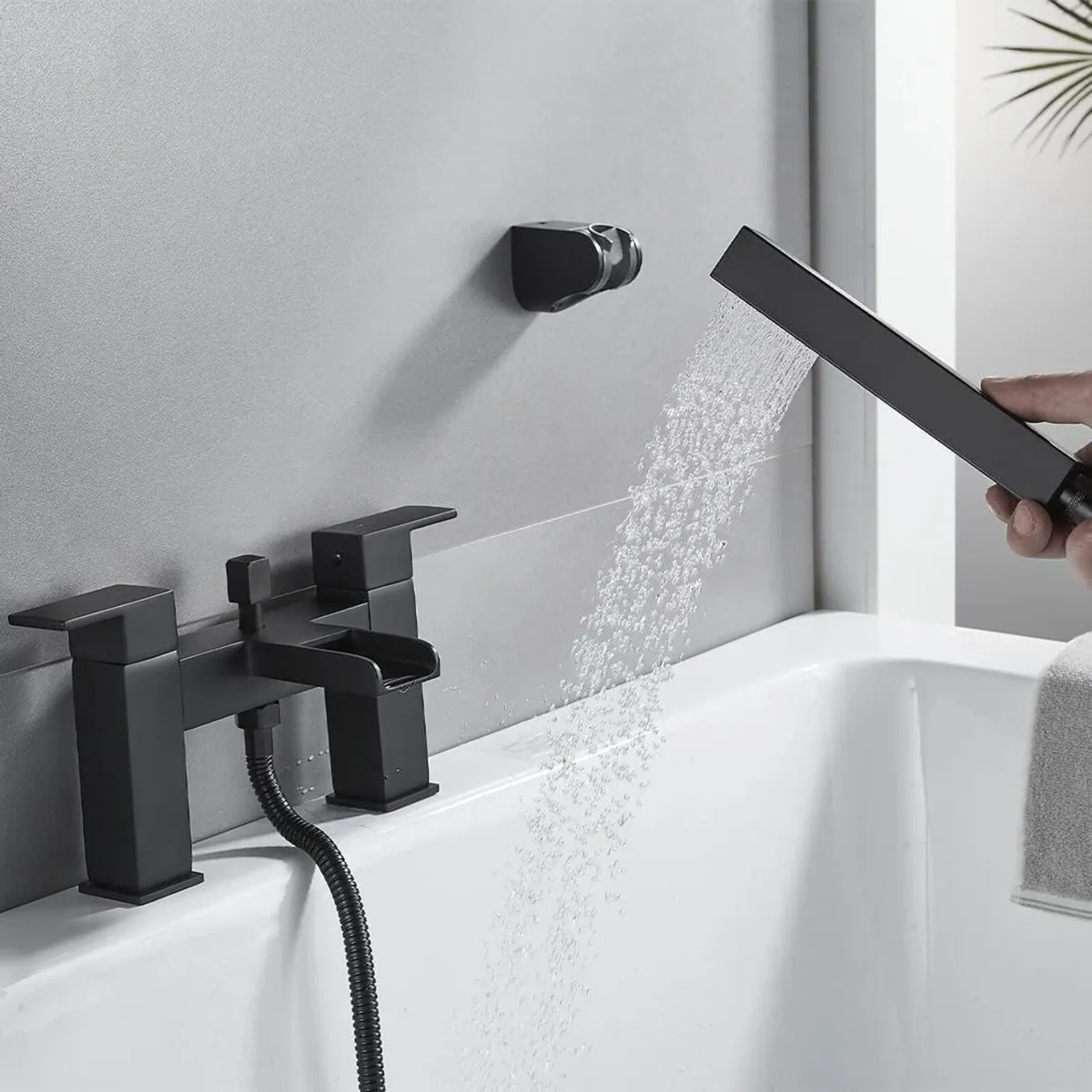Bath tap with Shower Waterfall Filler Mixer Tub - Image 4