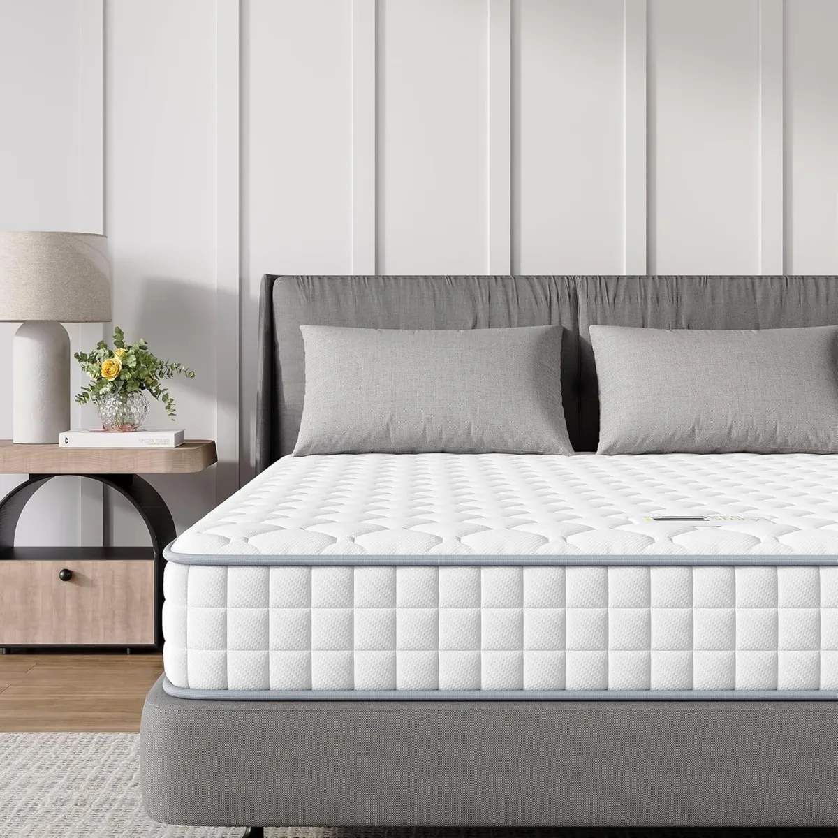 3FT Single Mattress Sleeping Sprung Medium Firm - Image 1