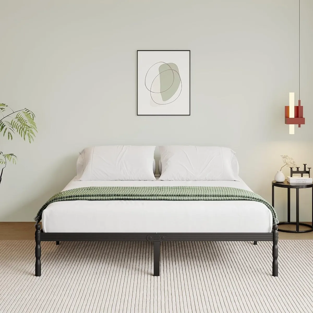 Metal Super King Bed Frame with Underbed Storage - Image 3