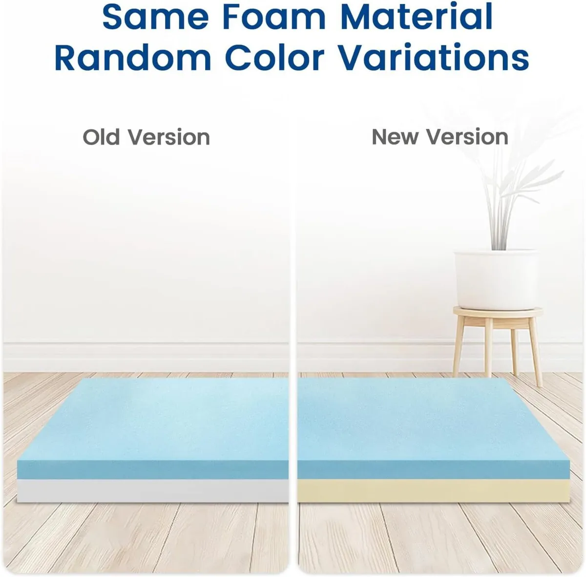 NewentorLife Memory Foam Mattress Topper with - Image 3