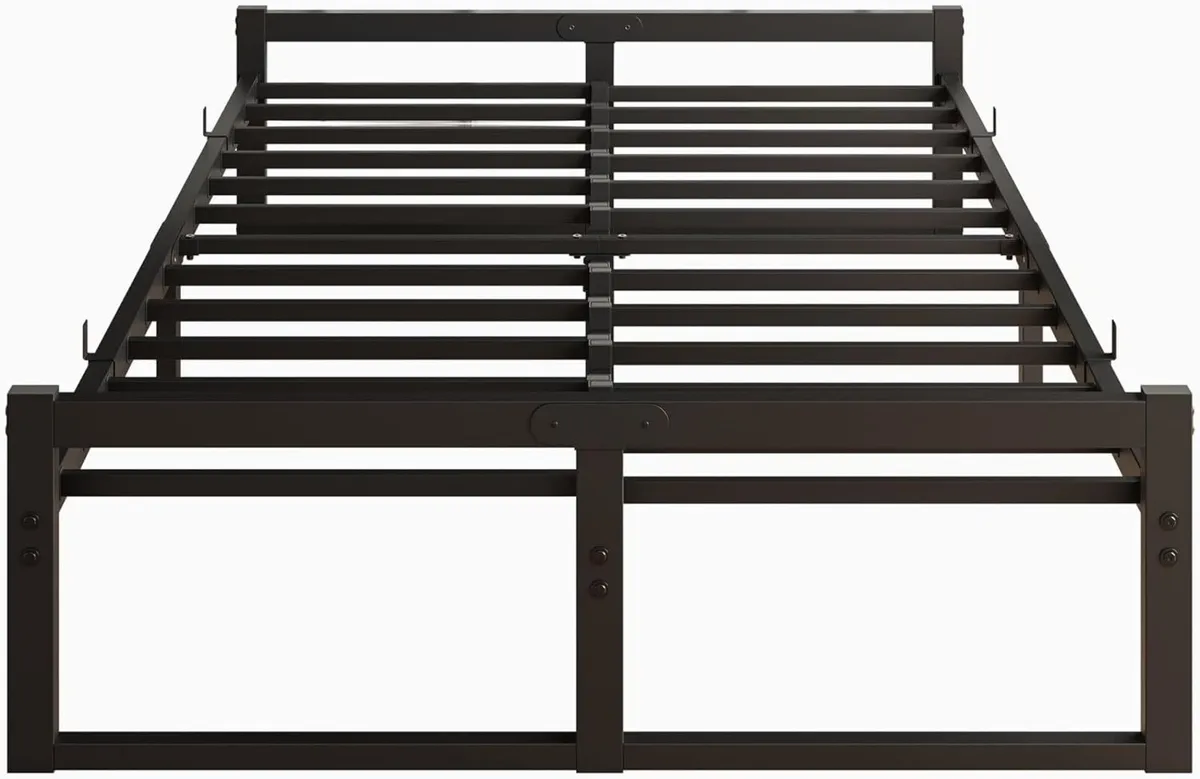 Double Bed Frame Metal Platform with Underbed - Image 4