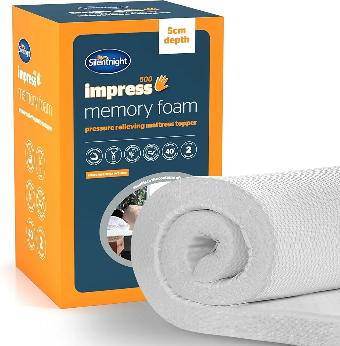 Impress Memory Foam - 5cm Thick Luxury Orthopedic - Image 1