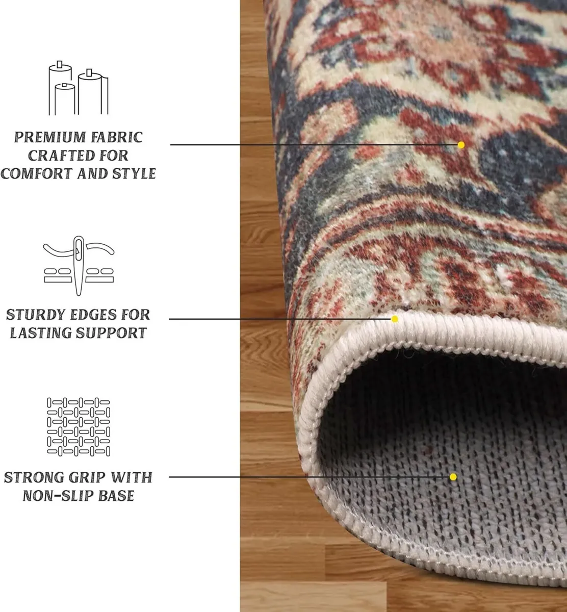 Rugs for Bedroom Living Room Large 160x230 cm - - Image 2