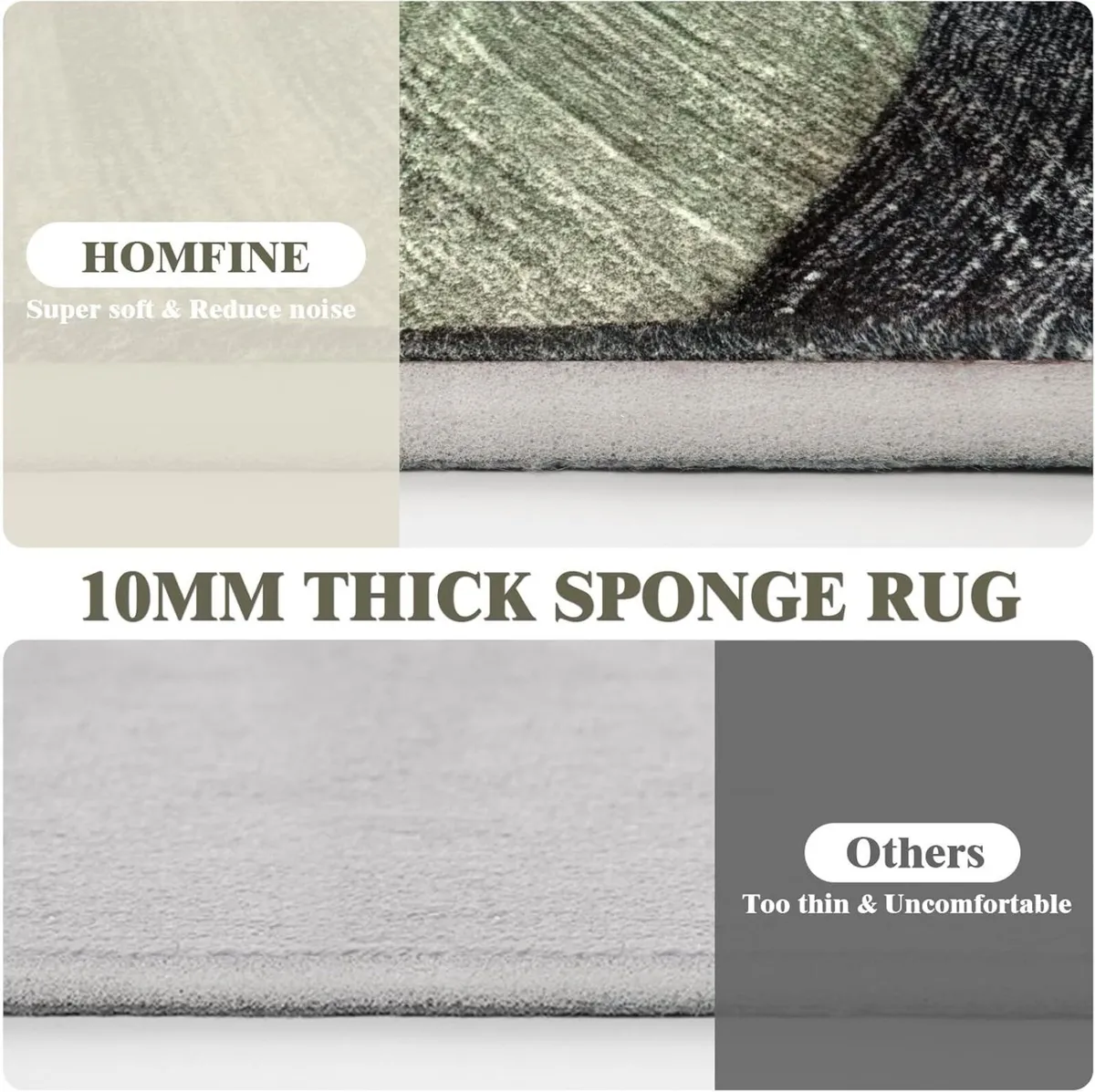 Washable Rug for Living Room- Fluffy Non-Slip - Image 3