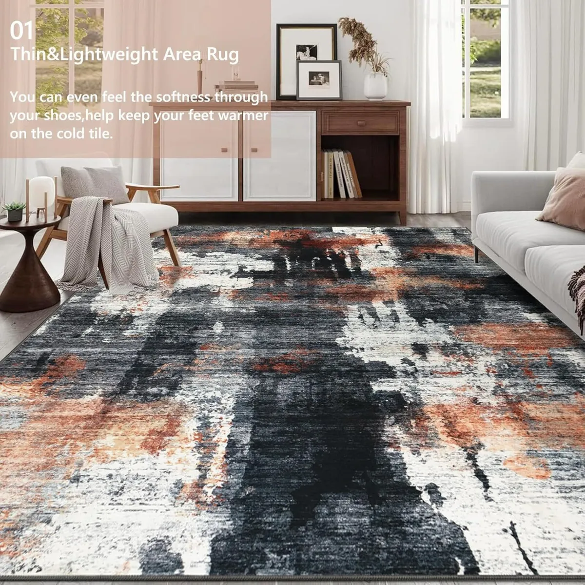 200x300cm Large Modern Abstract Rugs Living Room - Image 2