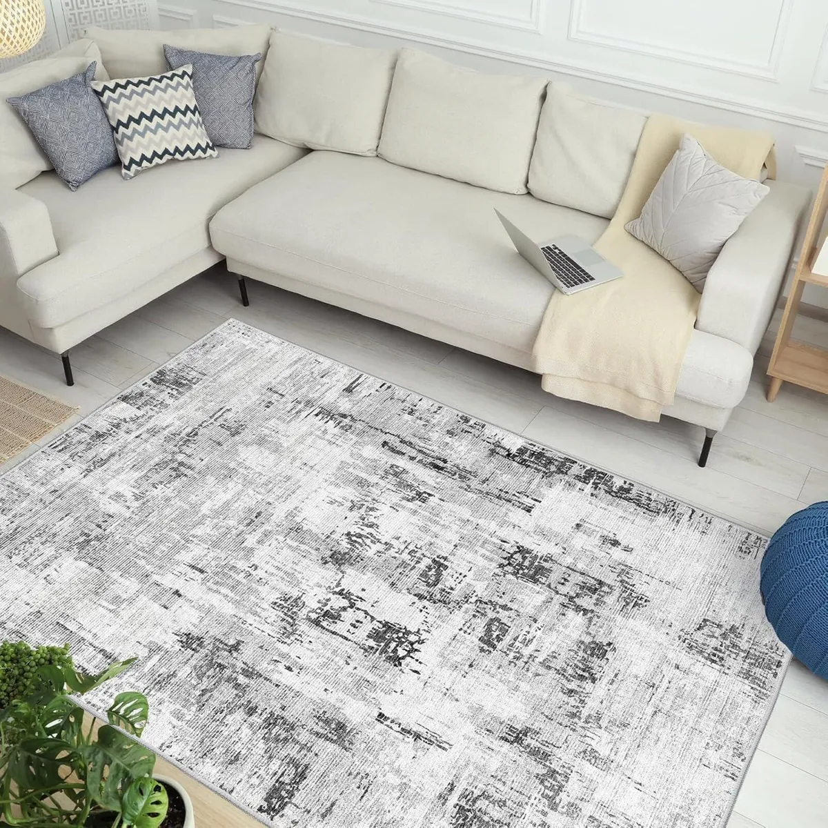 Machine Washable Rugs for Living Room - Modern - Image 2