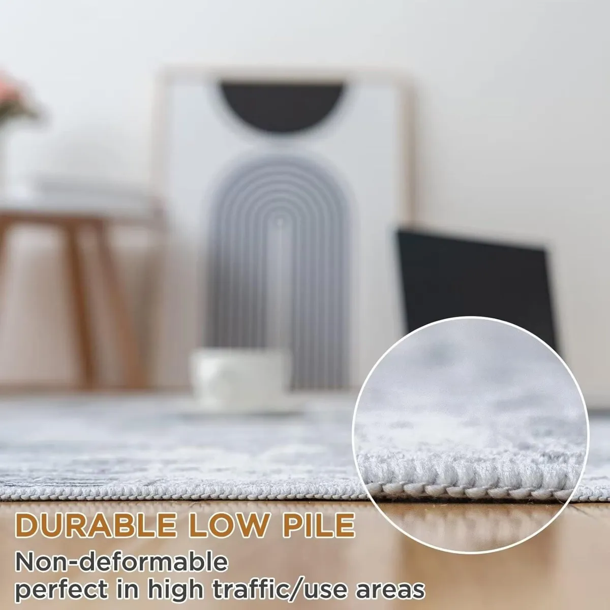 Machine Washable Rugs for Living Room - Modern - Image 4