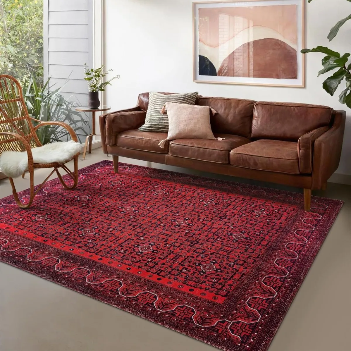 Washable Area Rugs for Living Room Traditional - Image 2