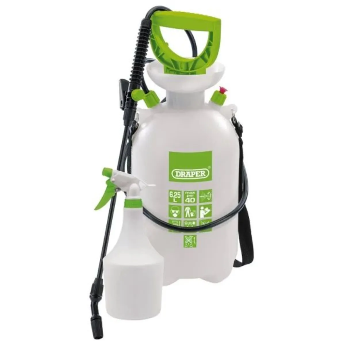 Draper Pressure Sprayer, 6.25L, With FREE Mini Spr - Image 1