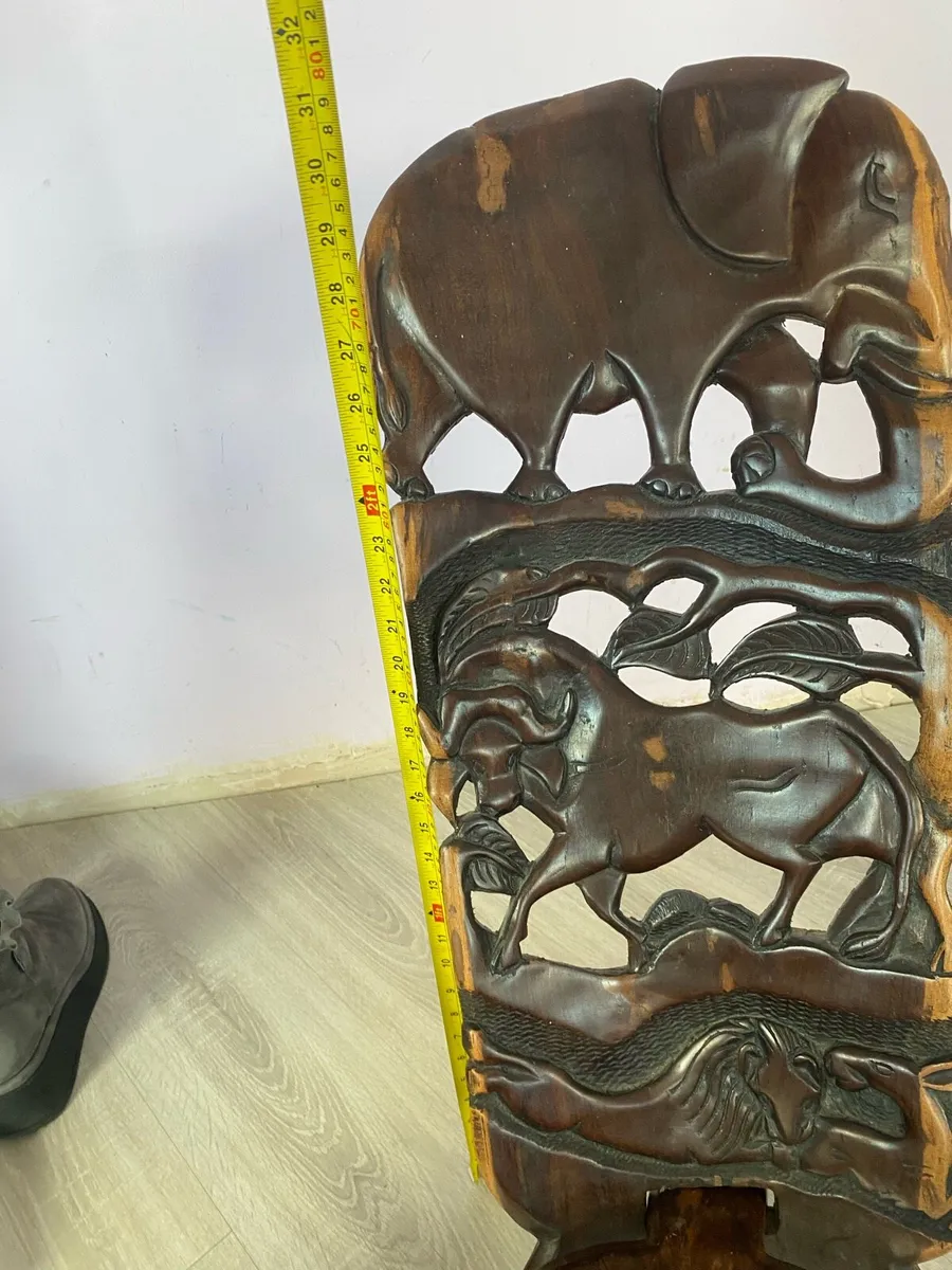 African wood chair - Image 4