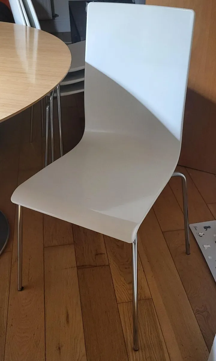 Stylish Round Kitchen Table & 4 Chairs Set - Image 3