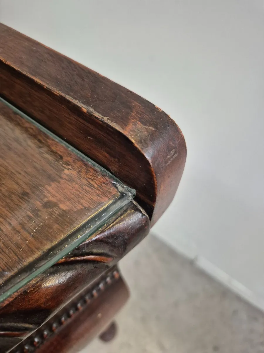 Vintage Half Moon Console Table - Image 1