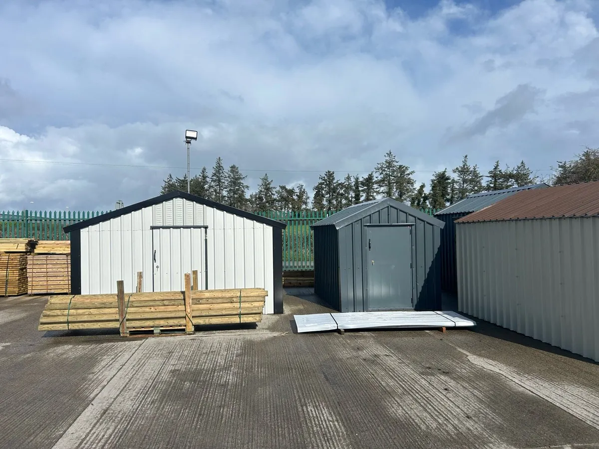 Ex display steel sheds - Image 1