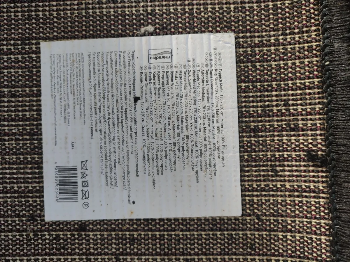 rug black with pink purple - Image 2