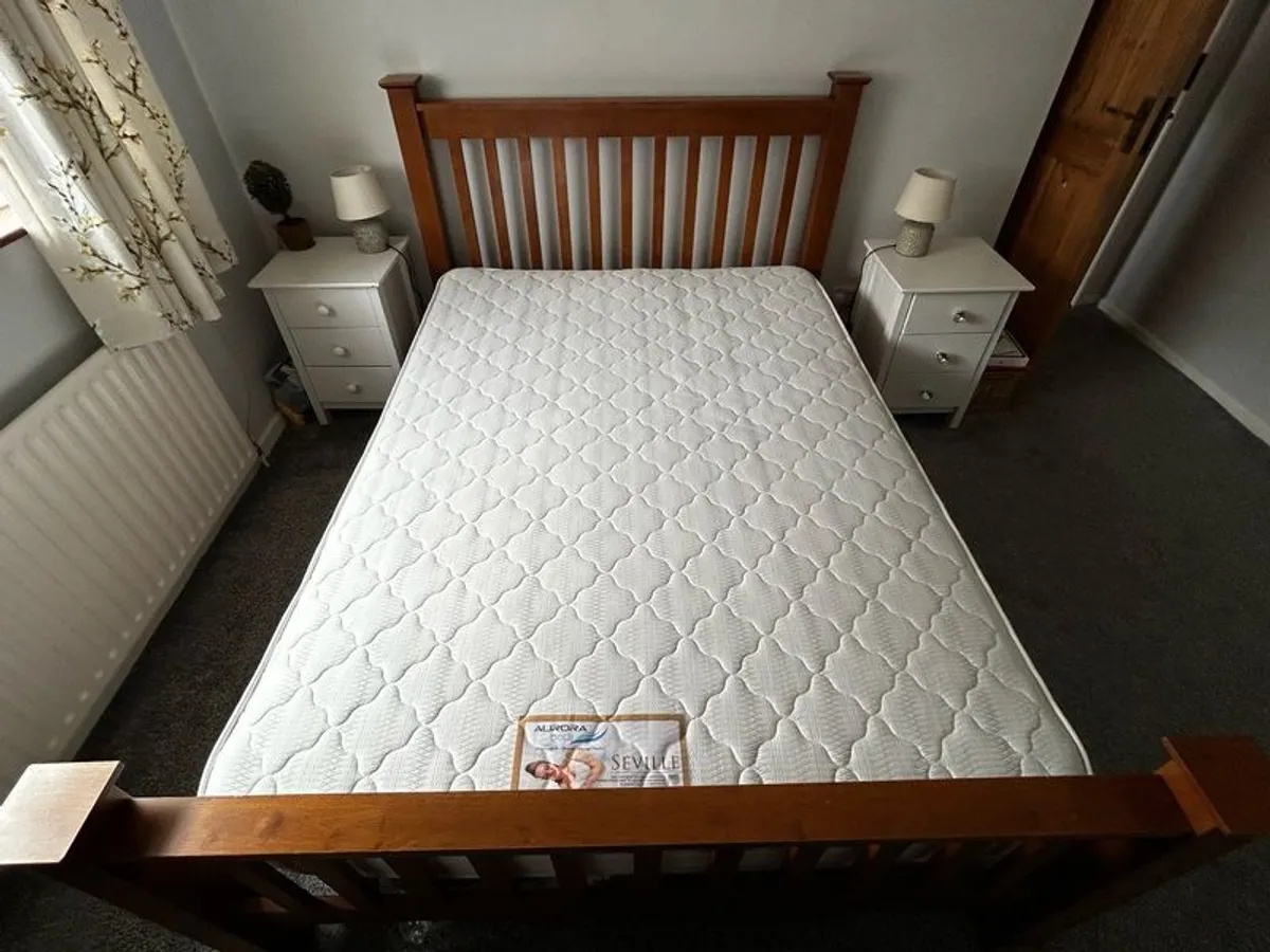 Double bed with mattress - Image 3