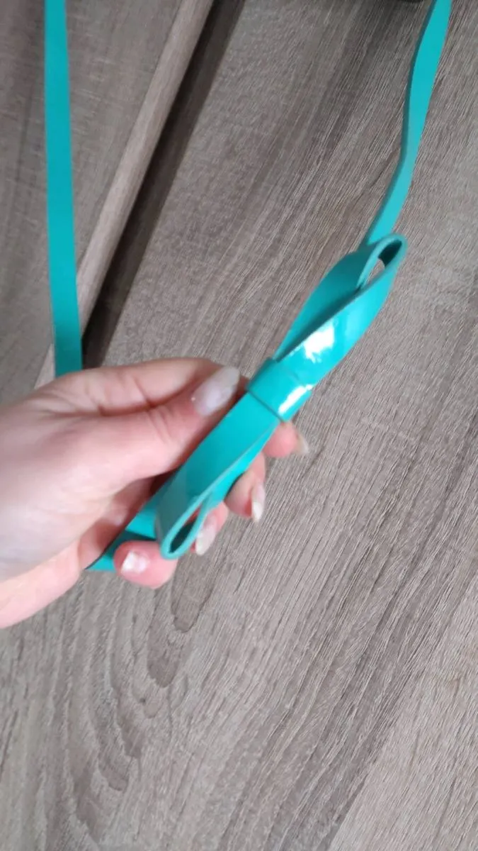 Lacquered green belt new - Image 2