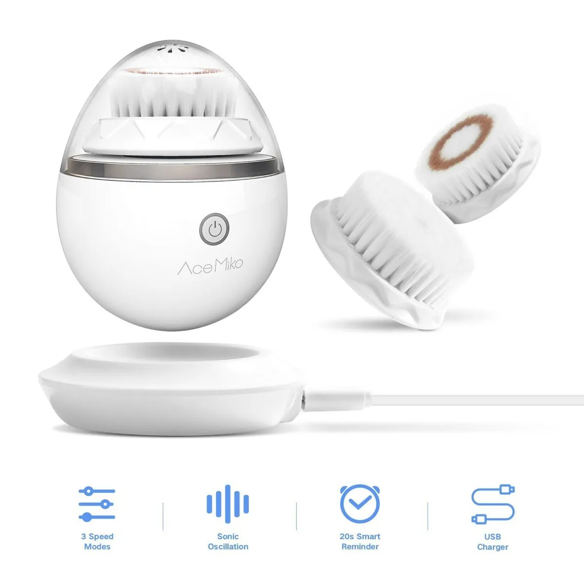 Oscillation facial cleansing brush new