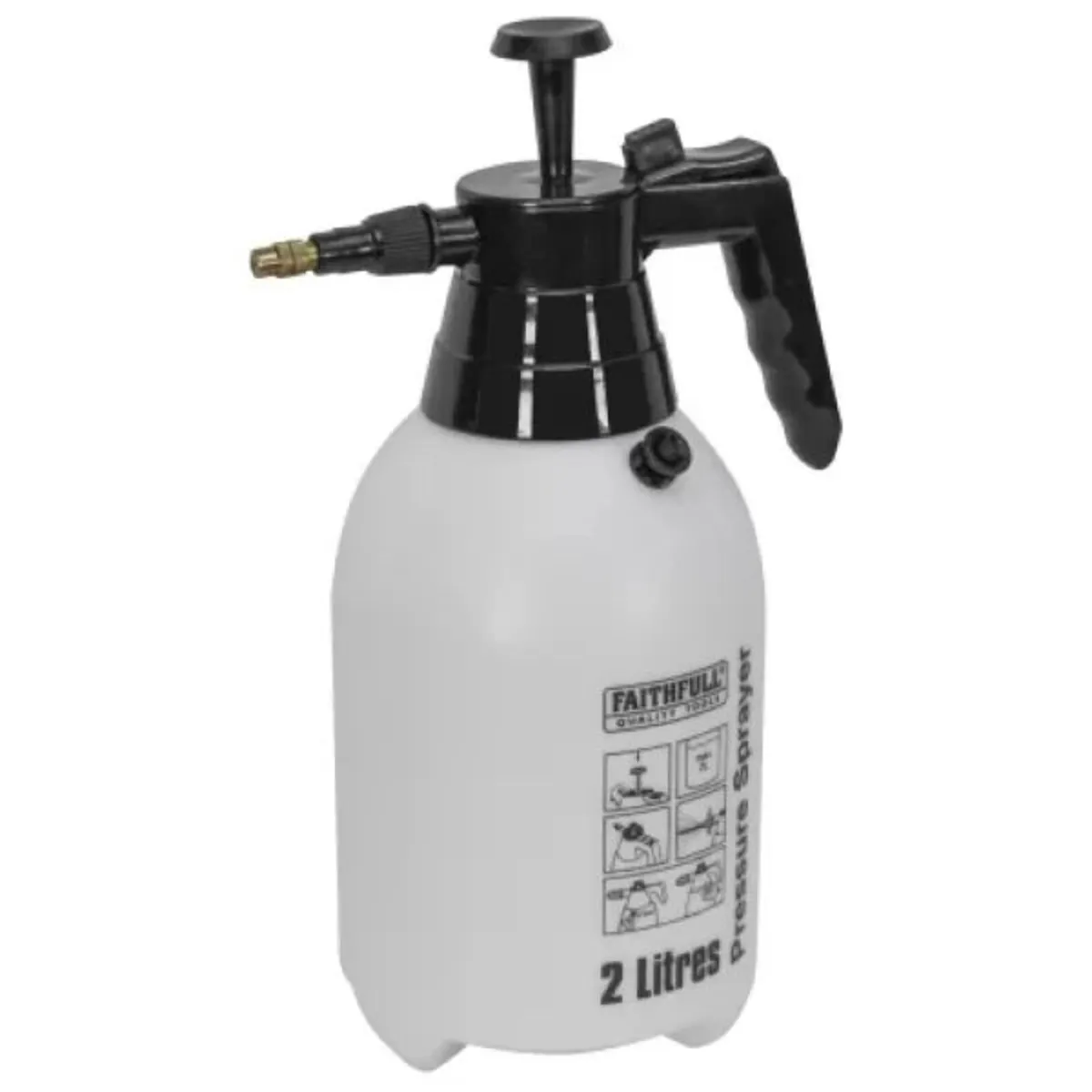 Faithfull Hand Held Pressure Sprayer 2 Litre