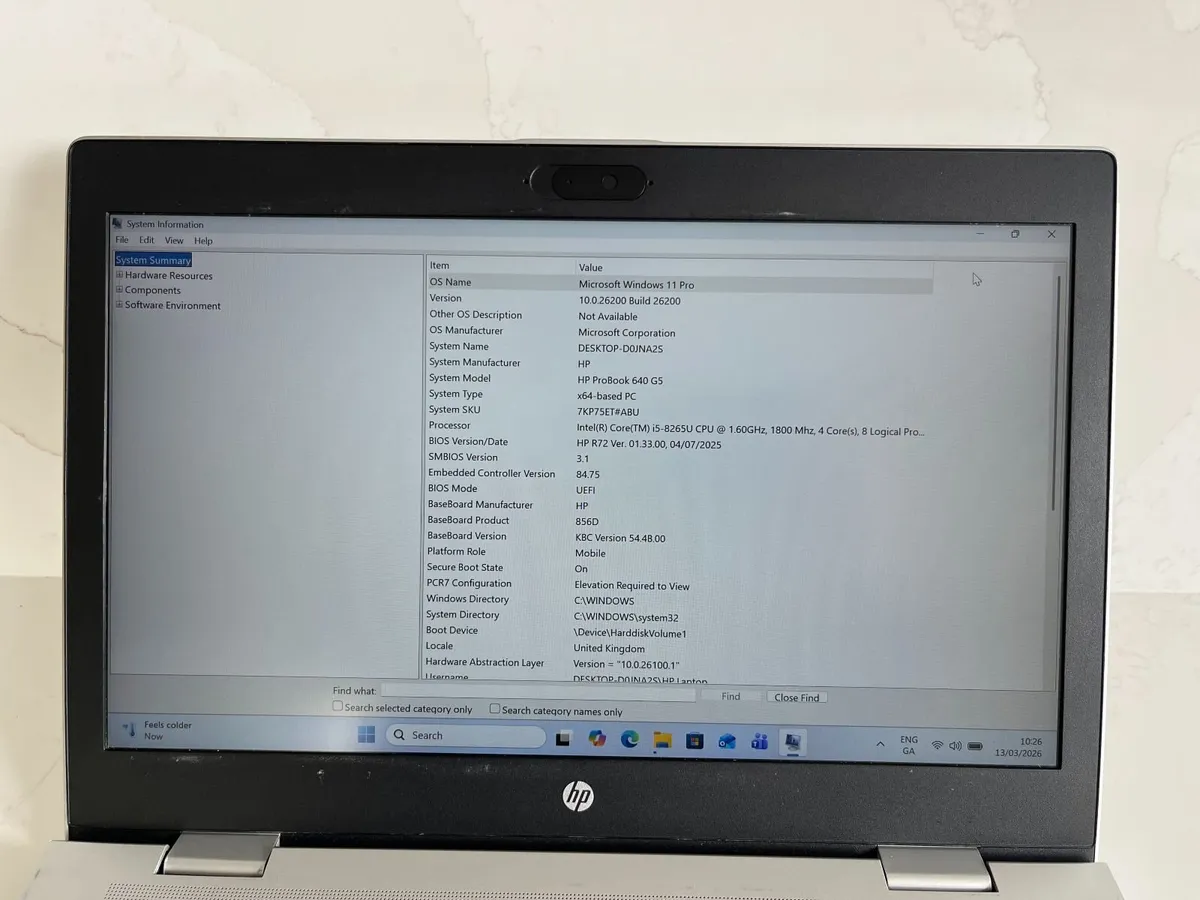 Hewlett Packard Probook 640 G5 Laptop - Image 3