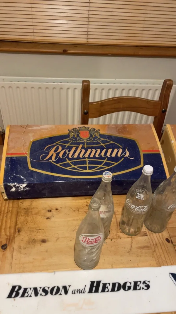 Vintage double sided light up cigarette sign - Image 1