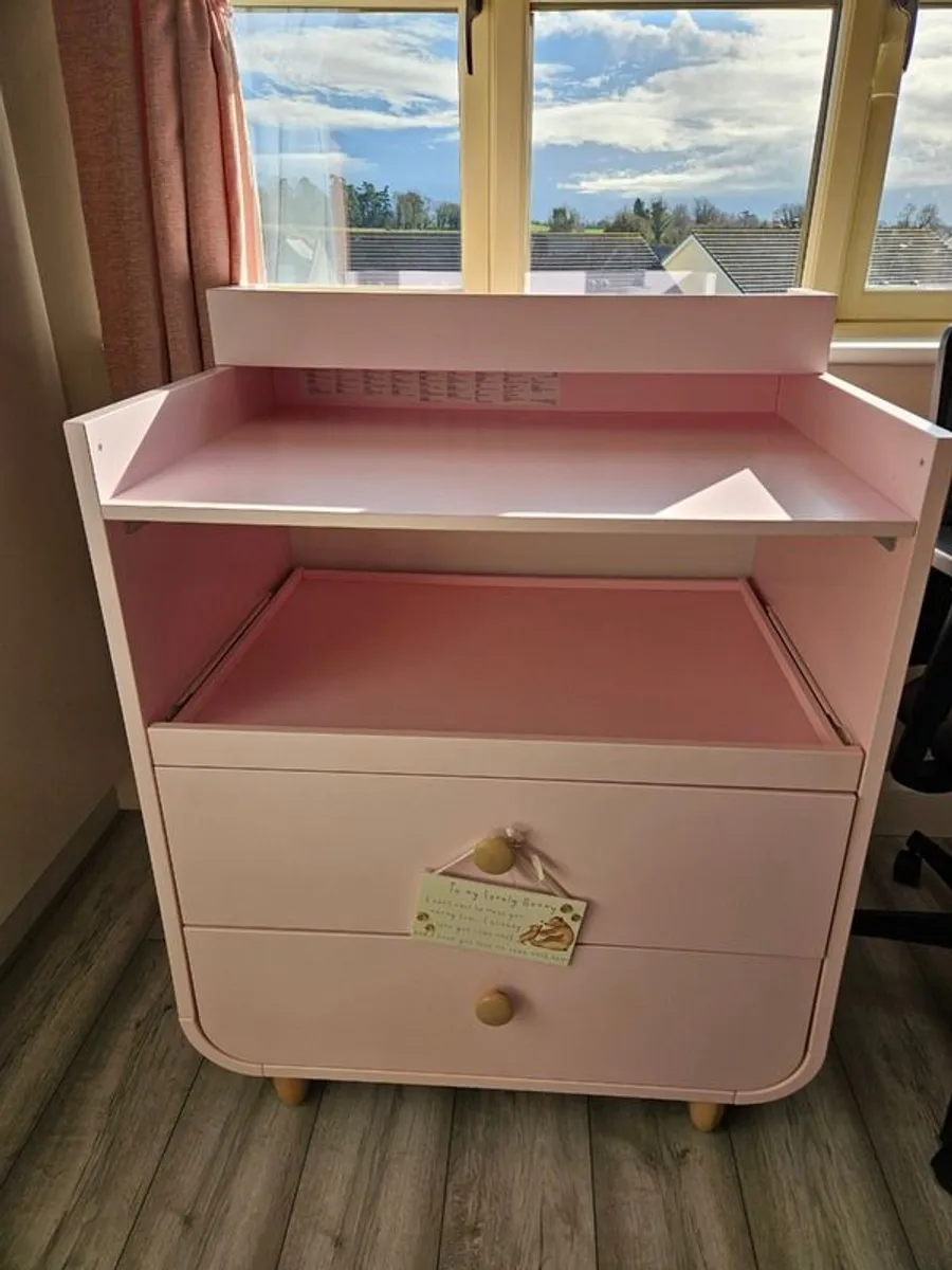 IKEA MYLLRA Baby Changing Table, Chest of Drawers, Pink, Excellent Condition