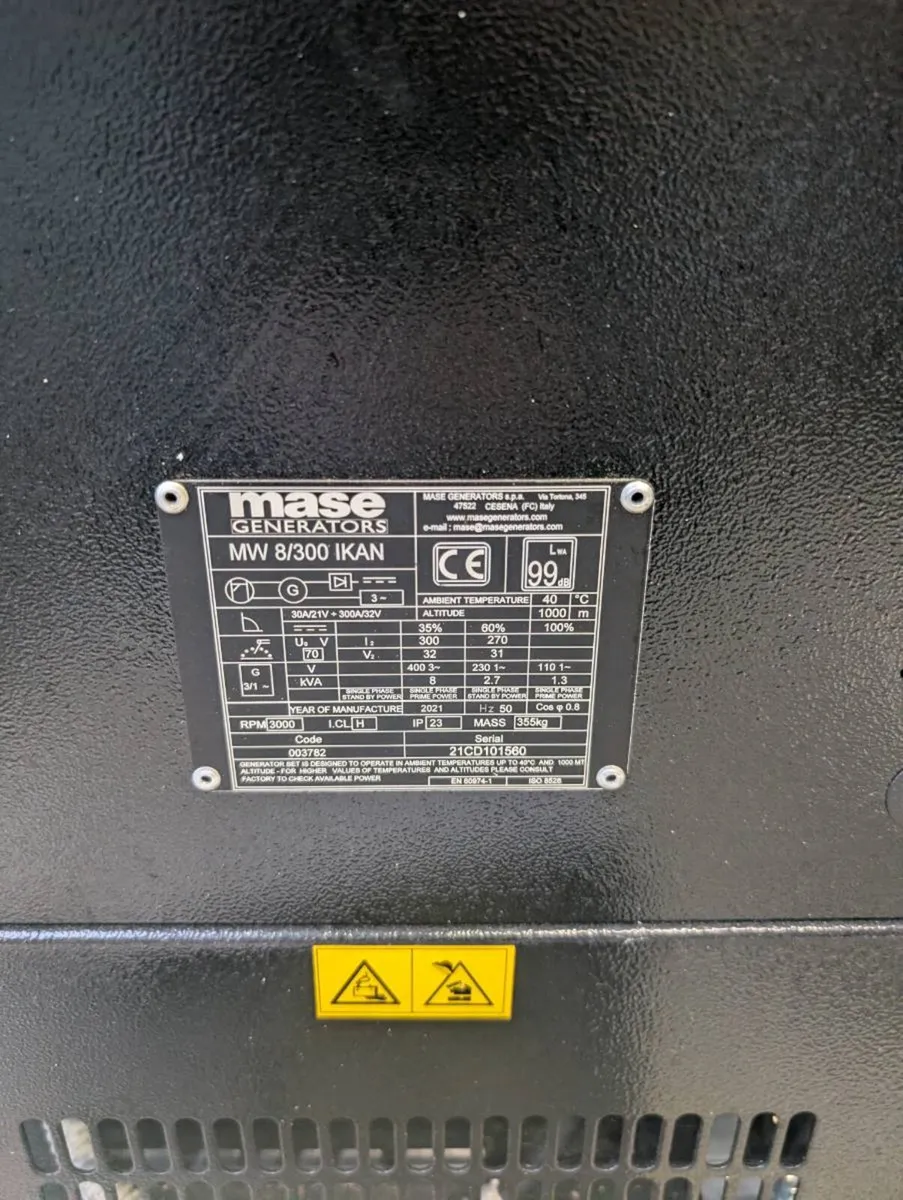 Mase 8/300 Welder Generator - Image 3