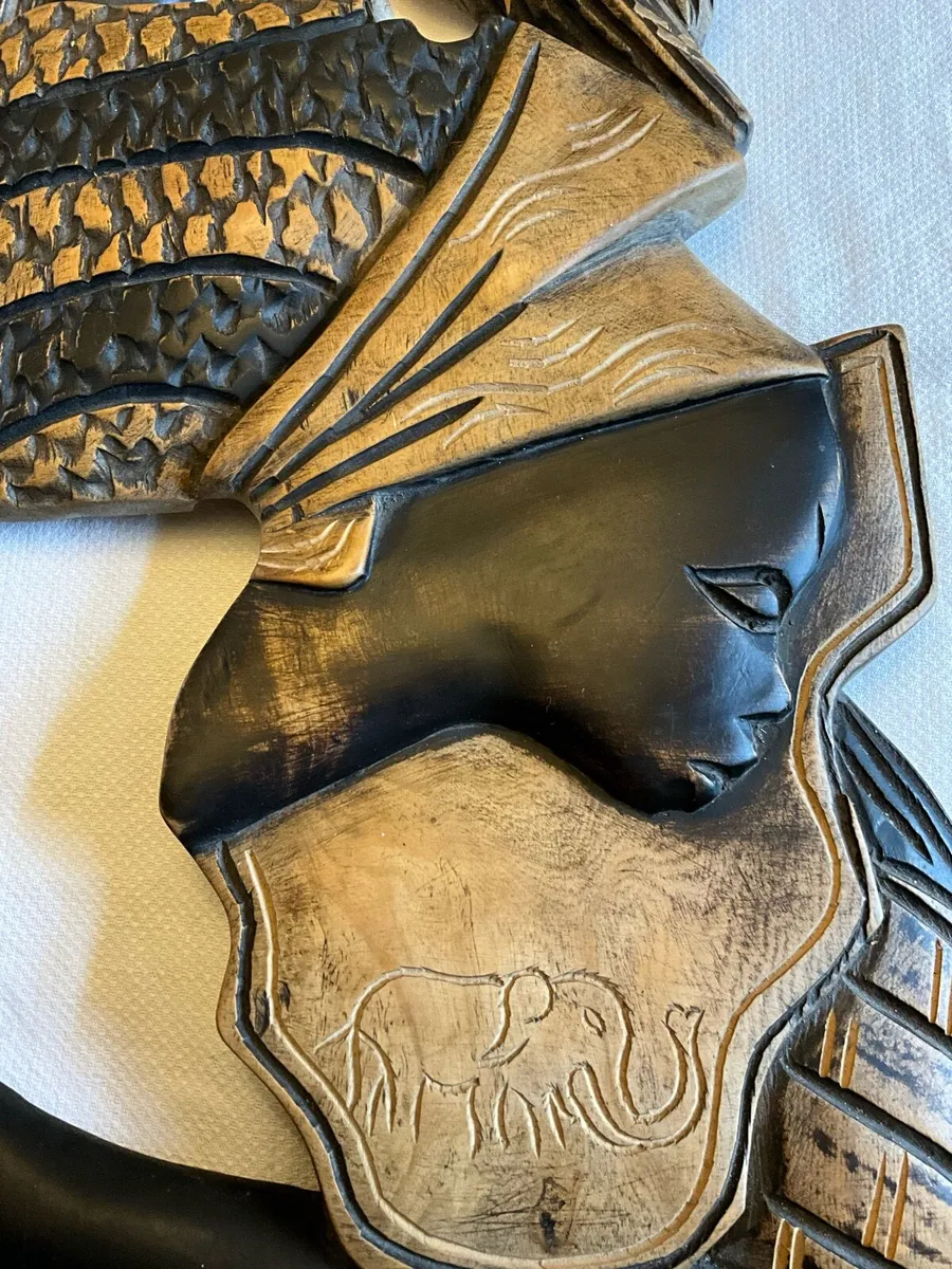 Set of Rare Vintage African Wooden Wall Hangings - Image 3