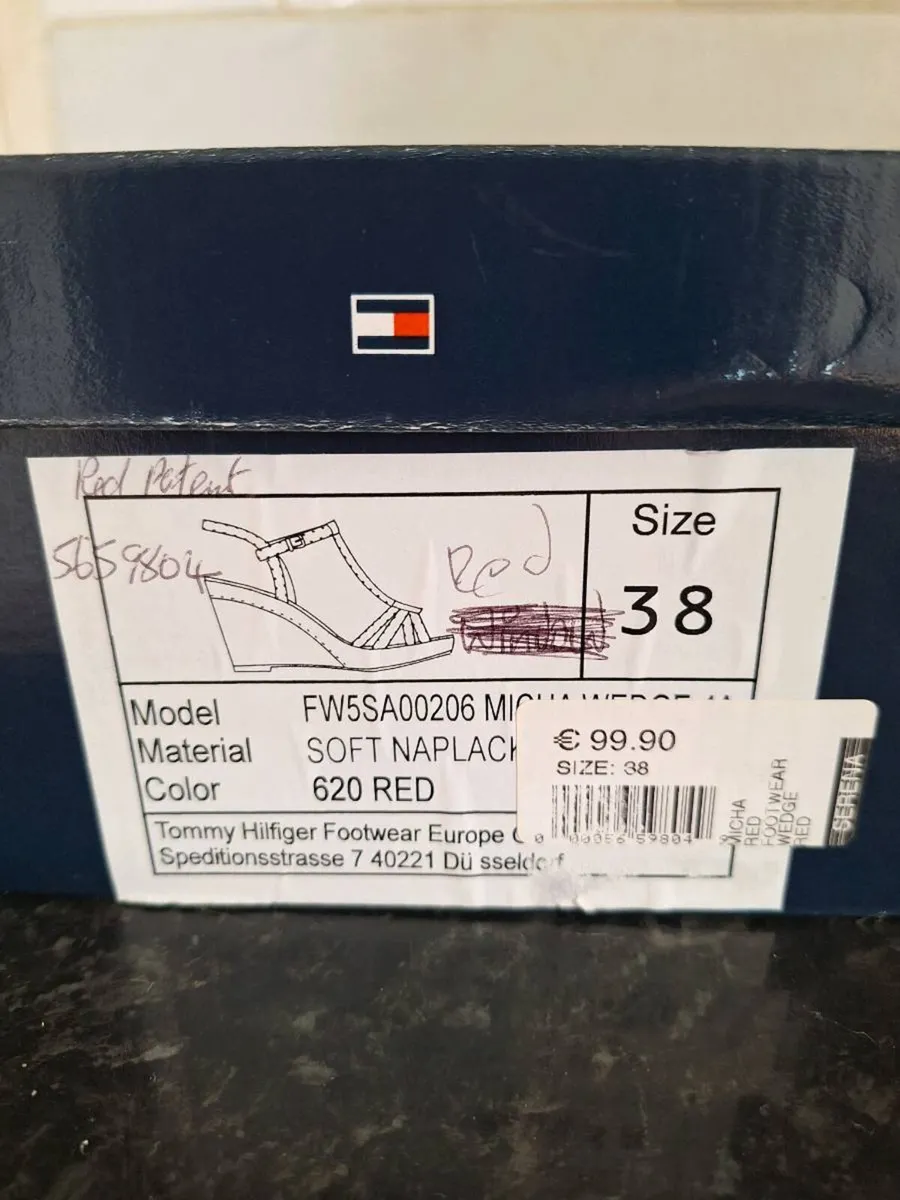 Tommy Hilfiger wedge sandals size 5 - Image 2