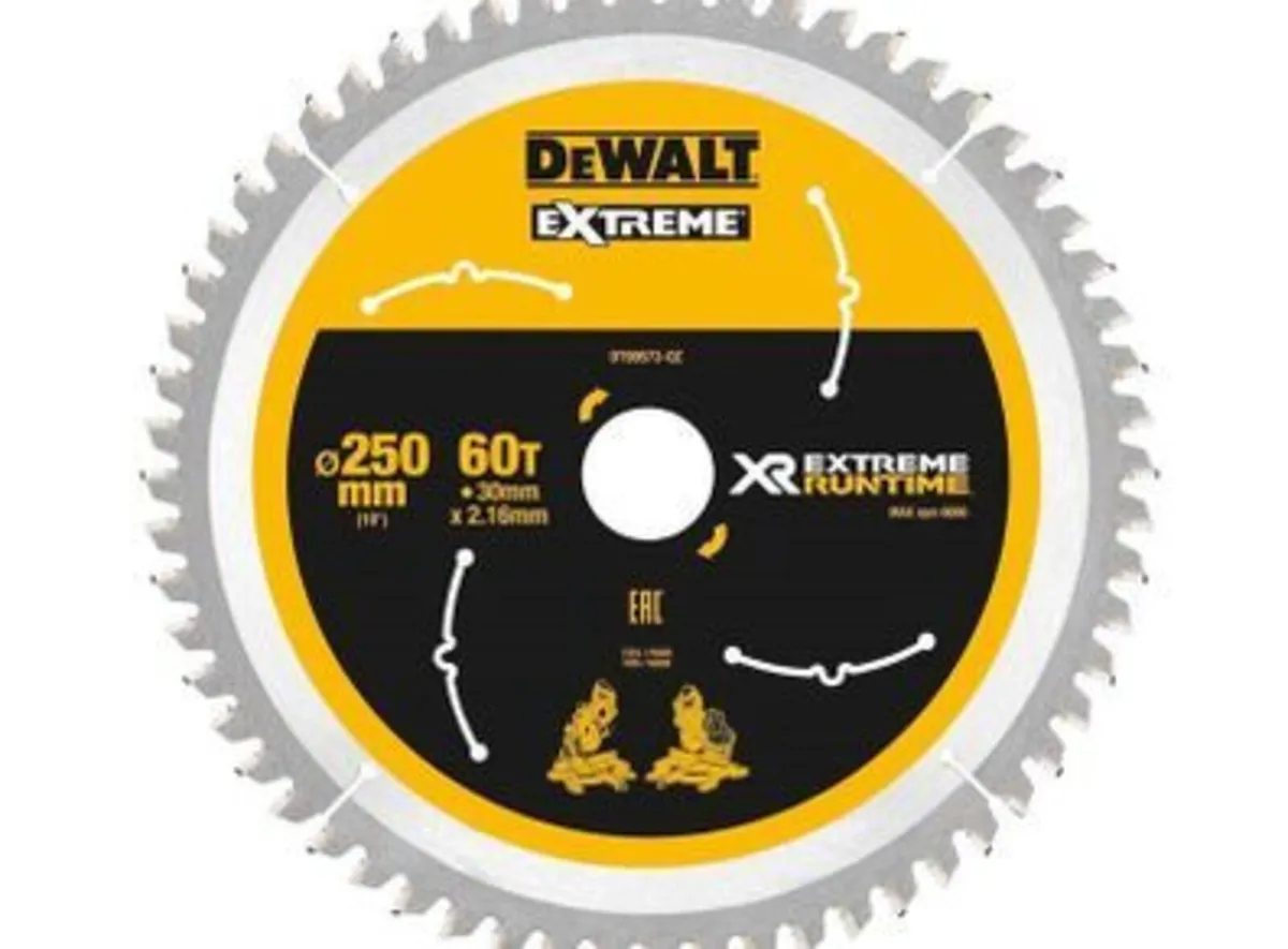 DeWalt DT99573 Circular Saw Blade 250 x 30mm x 60T