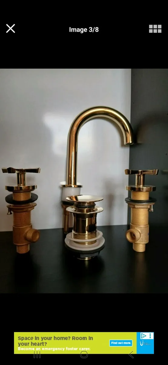 Gold 3 hole tap - Image 3