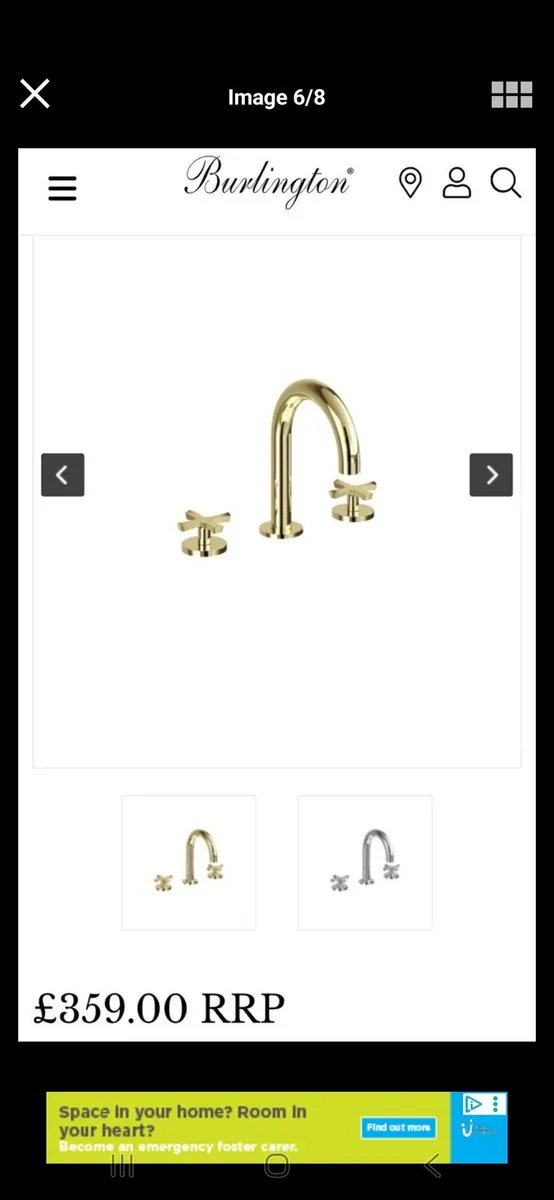 Gold 3 hole tap - Image 4