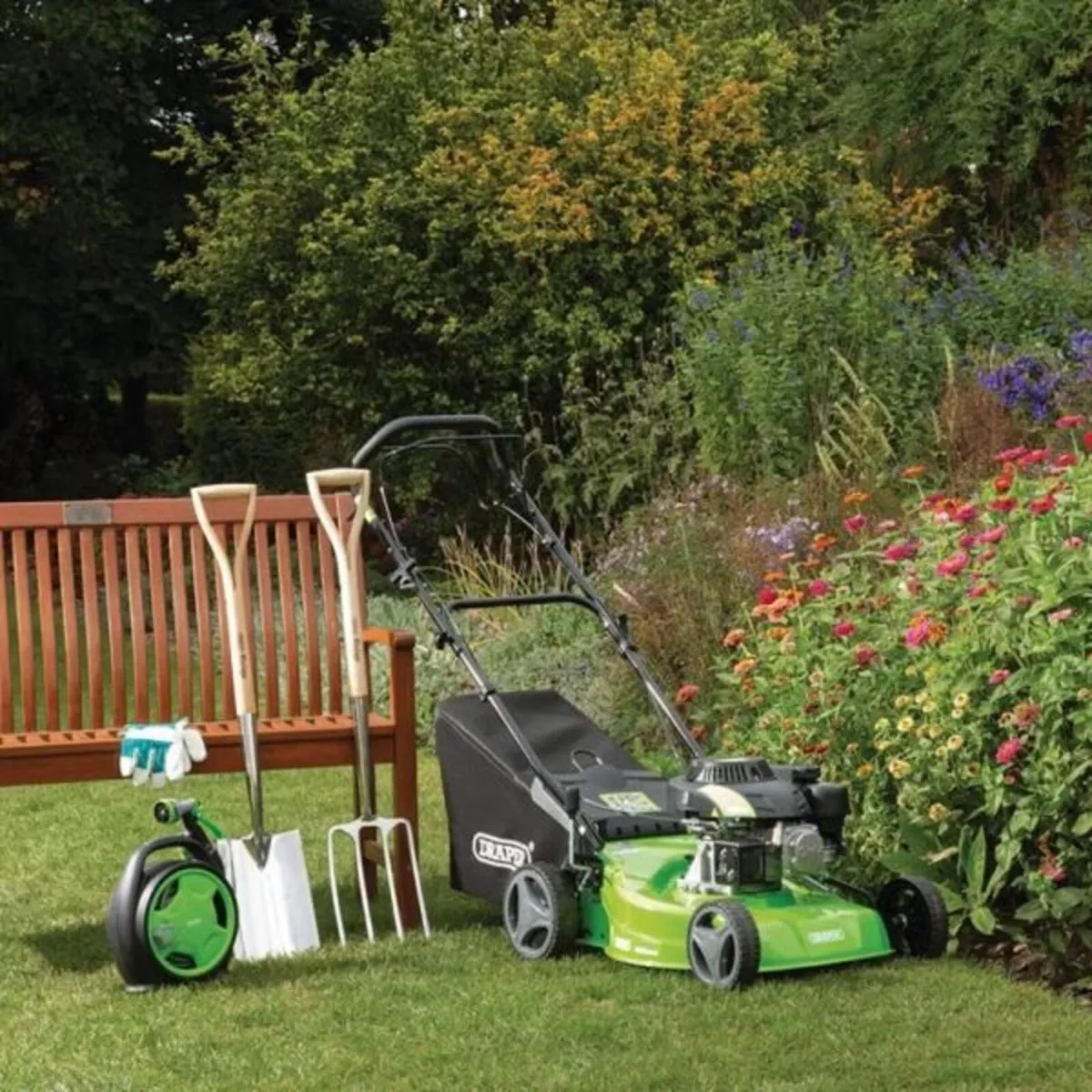 Draper Self-Propelled Petrol Lawn Mower, 460mm, 15 - Image 4