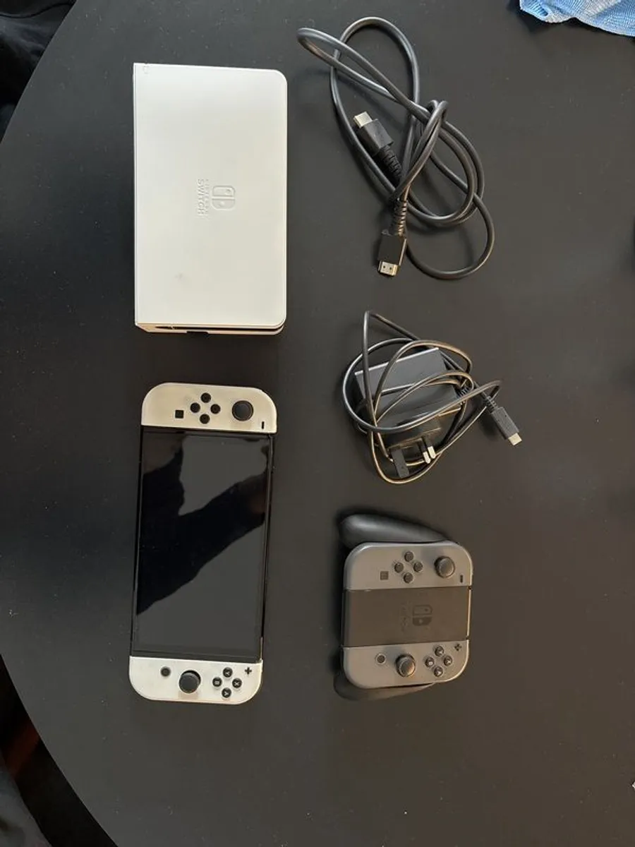 Nintendo Switch OLED - with Dock, Extra Controller, Charger, HDMI - Image 1