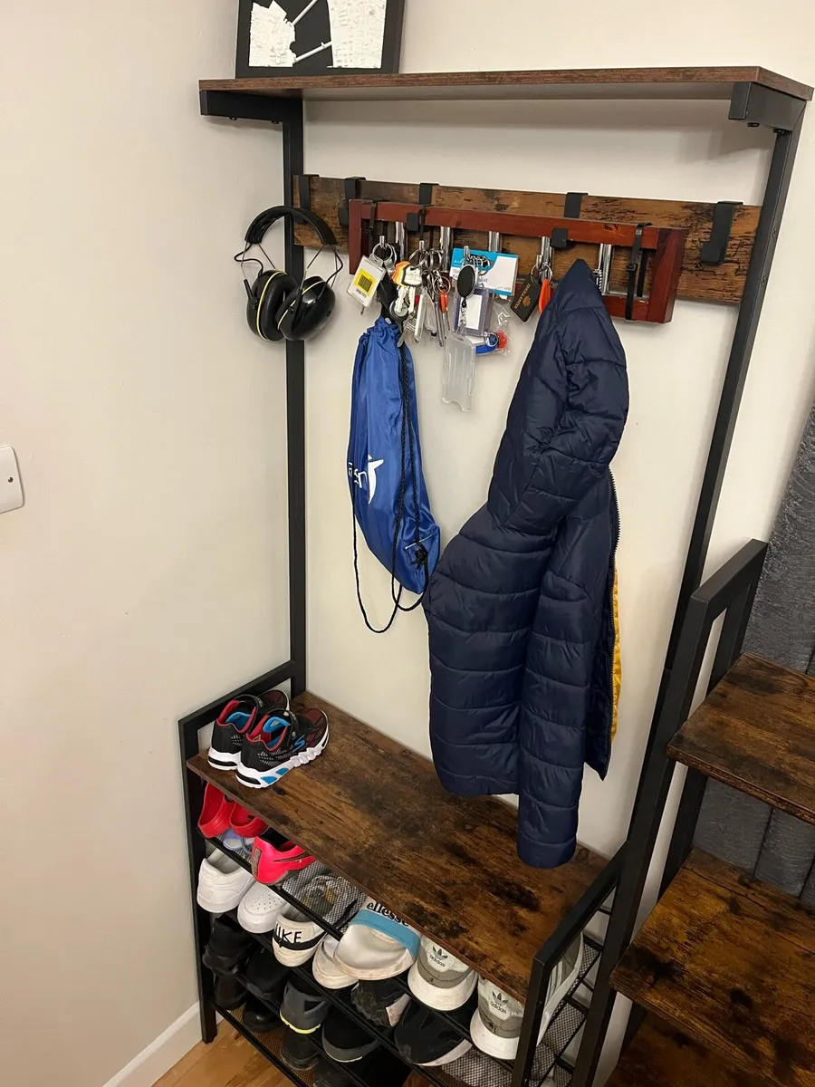 Coat rack, shoes rack and bookshelf - Image 4