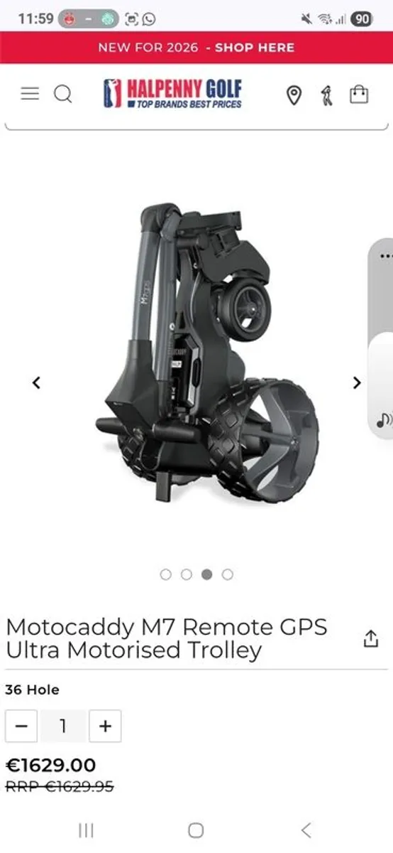 M7 GPS Remote Electric Trolley - Image 2