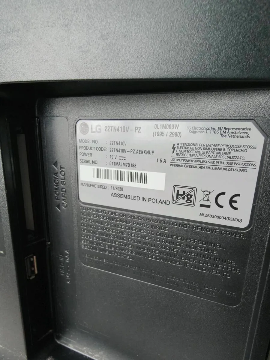 LG 22" Full HD Monitor TV - Image 4