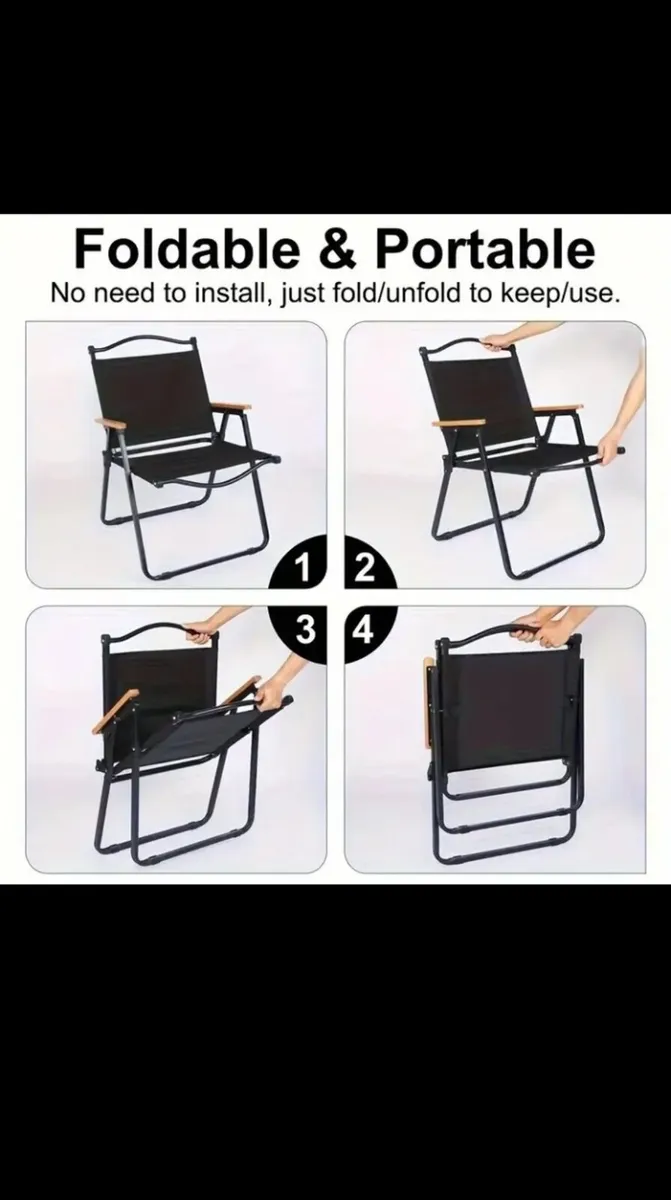 Camping chairs,beach, picnic, garden chairs - Image 4