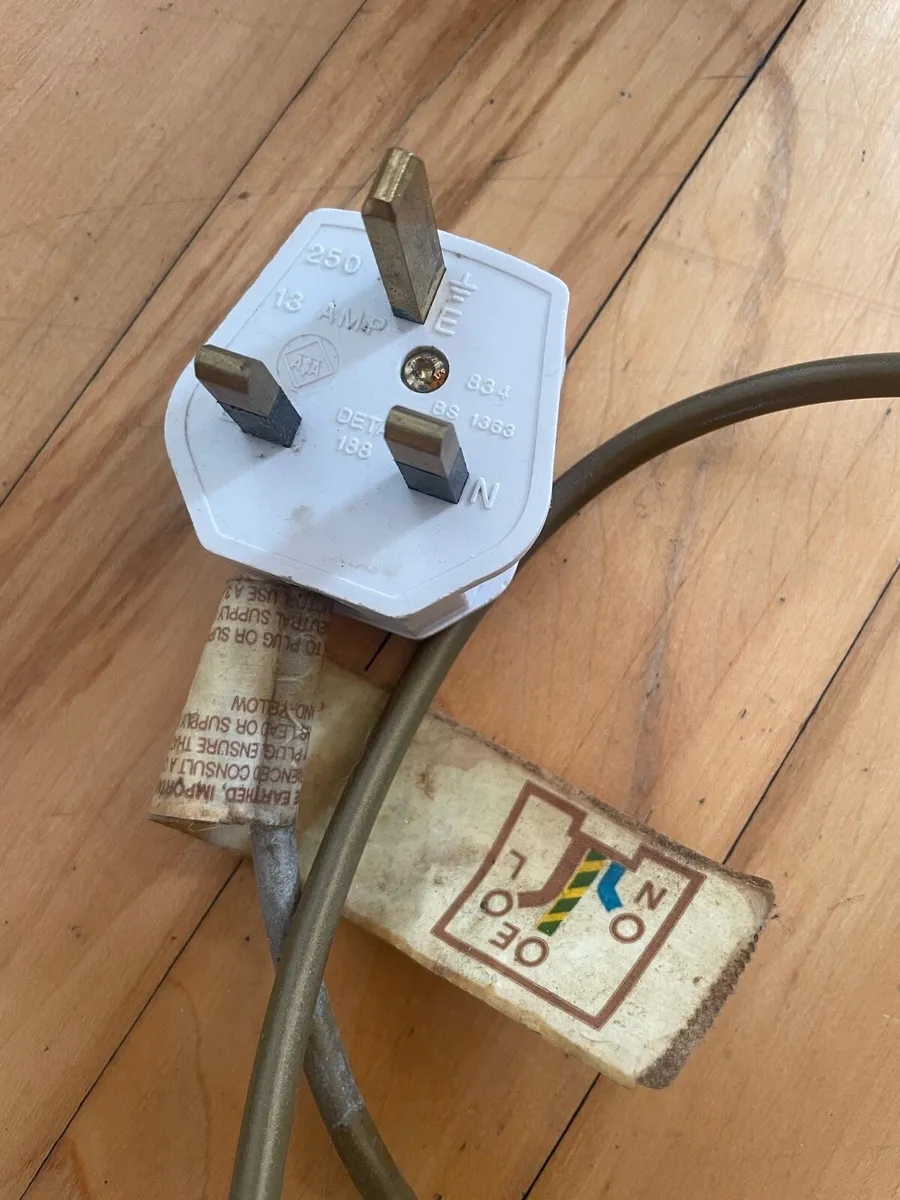 Pair of blue white ceramic table lamps - Image 4