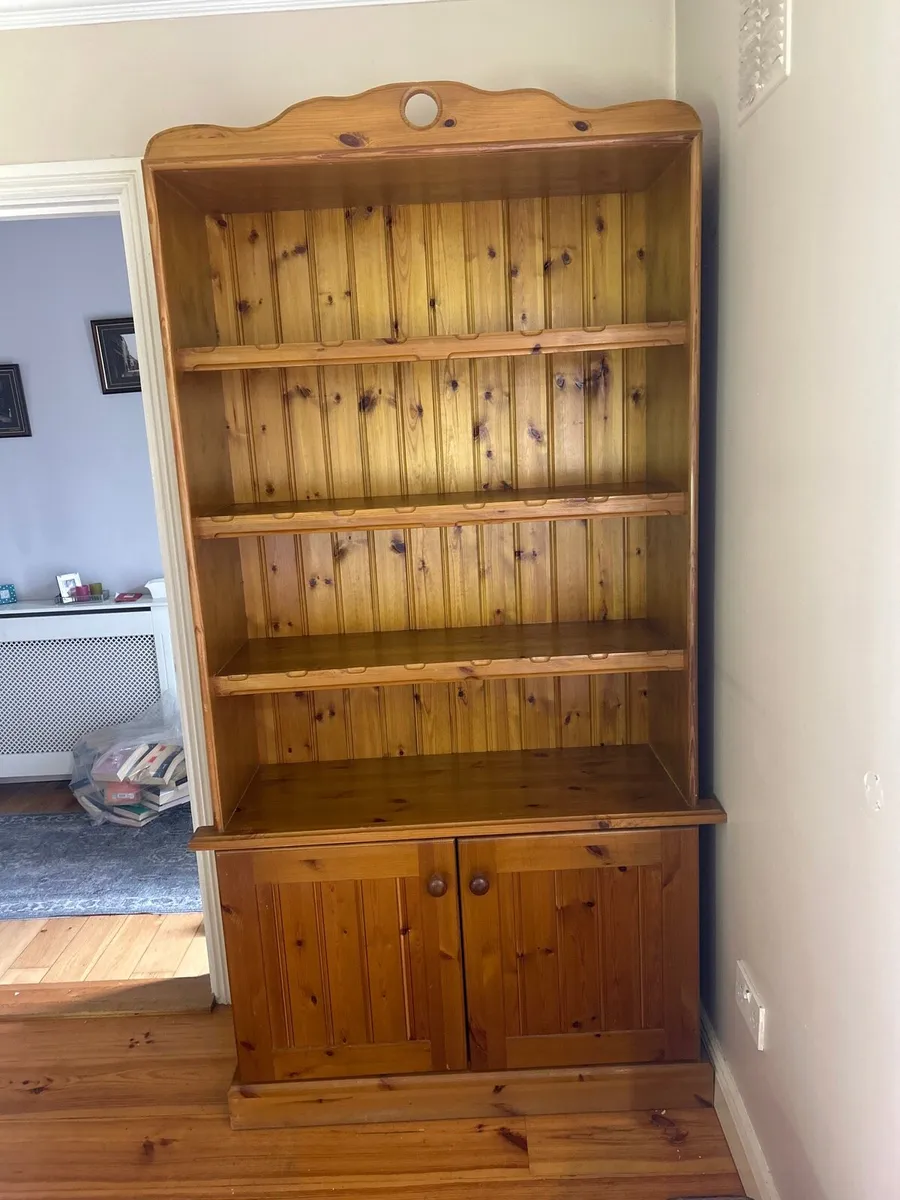 Solid French Pine custom made bookshelf - Image 1
